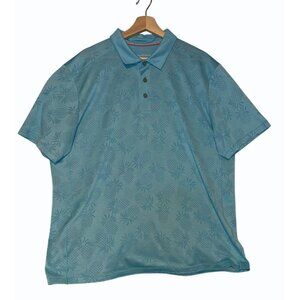 TOMMY BAHAMA Blue Pineapple AOP Palm‎ Coast IslandZone Golf Polo Shirt Size XL
